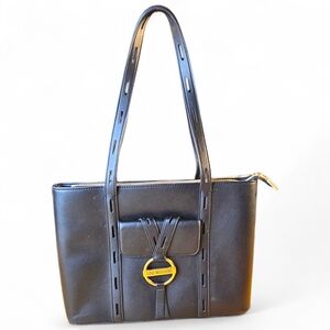 Love Moschino Black Shoulder Bag – Gold Accents 🖤✨